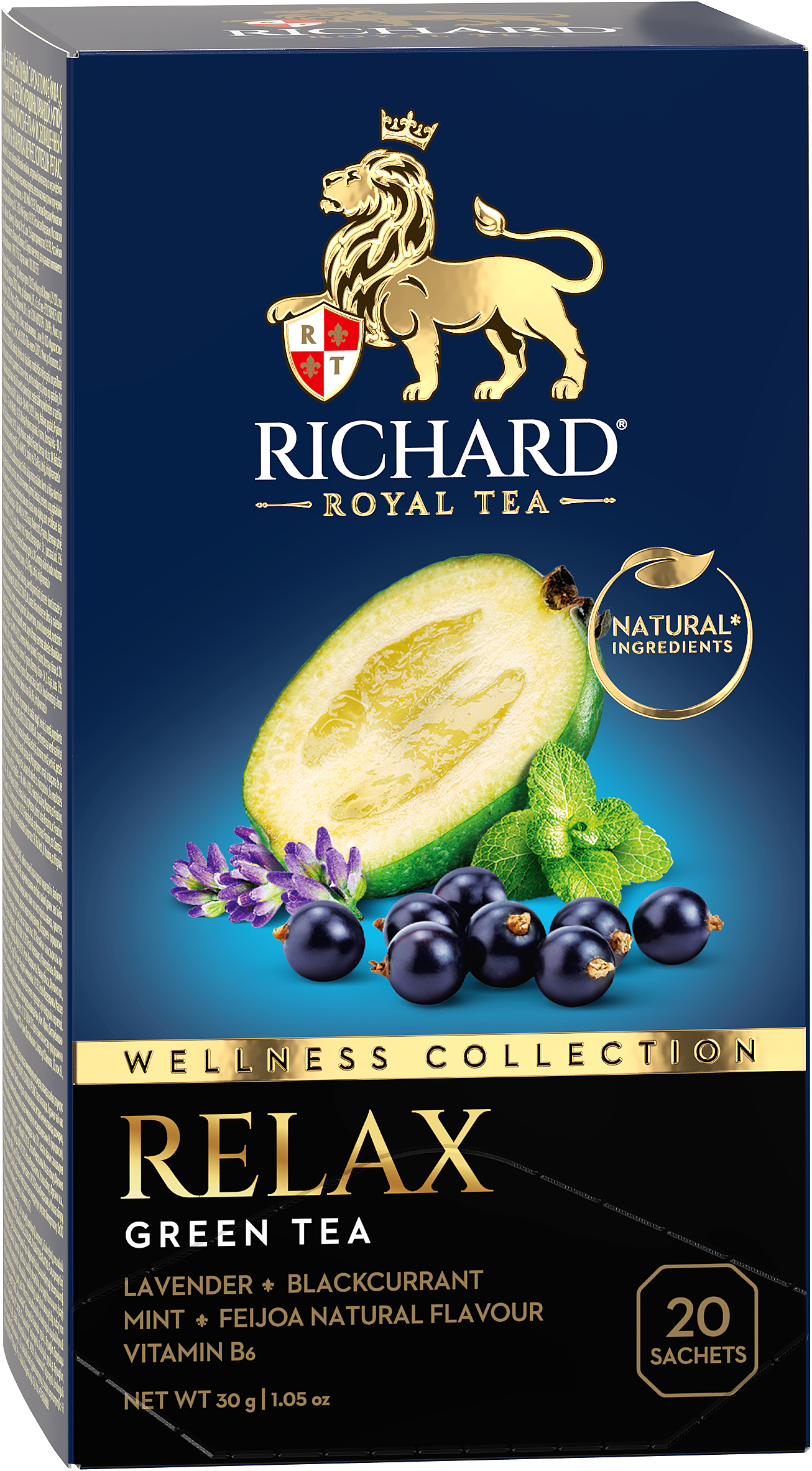 Richard Royal Wellness Collection Relax ízesített zöld tea, 20 filter