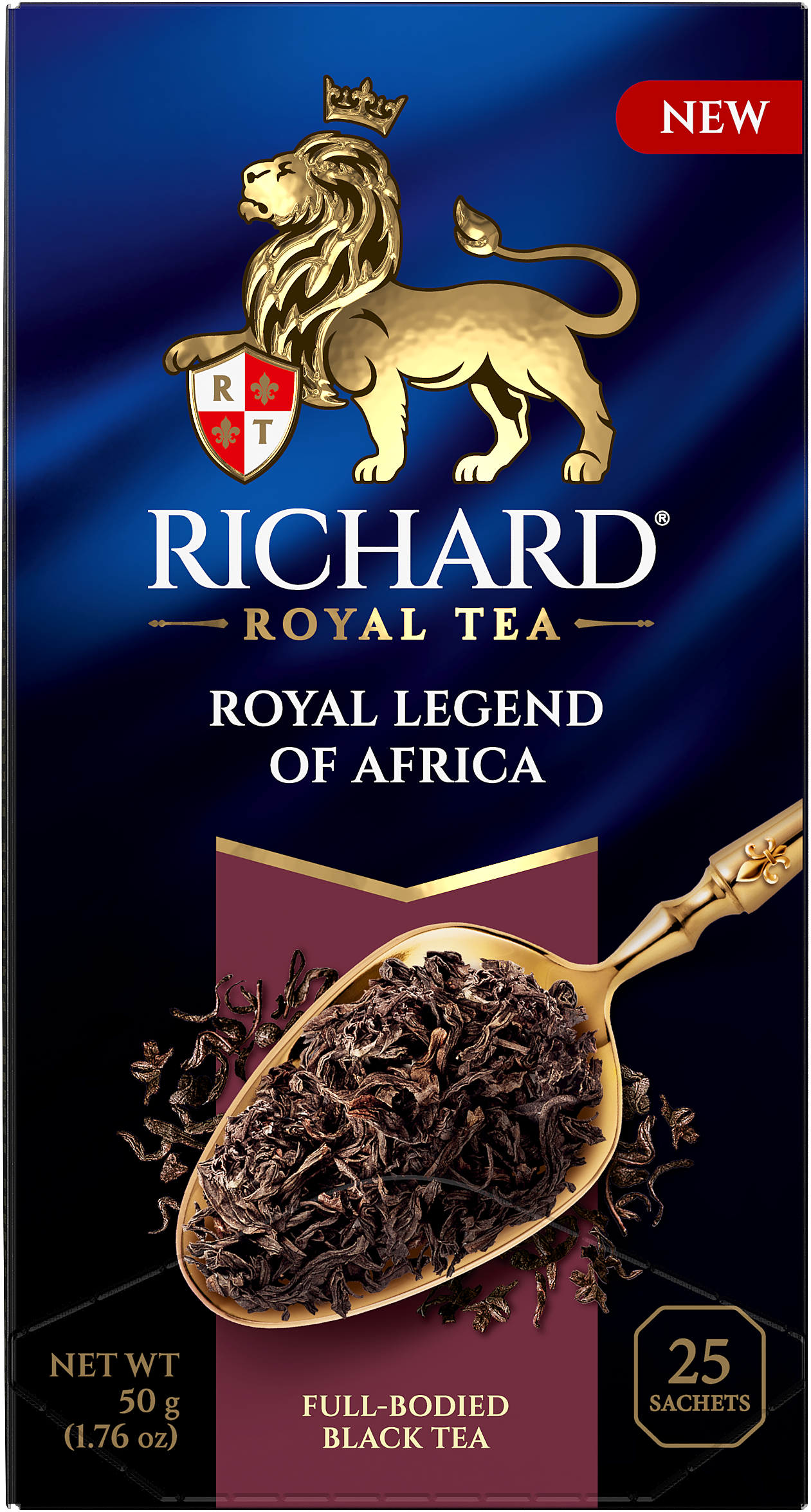 Richard Royal Africa Legendája filteres fekete tea, 25 filter Richard Royal Tea