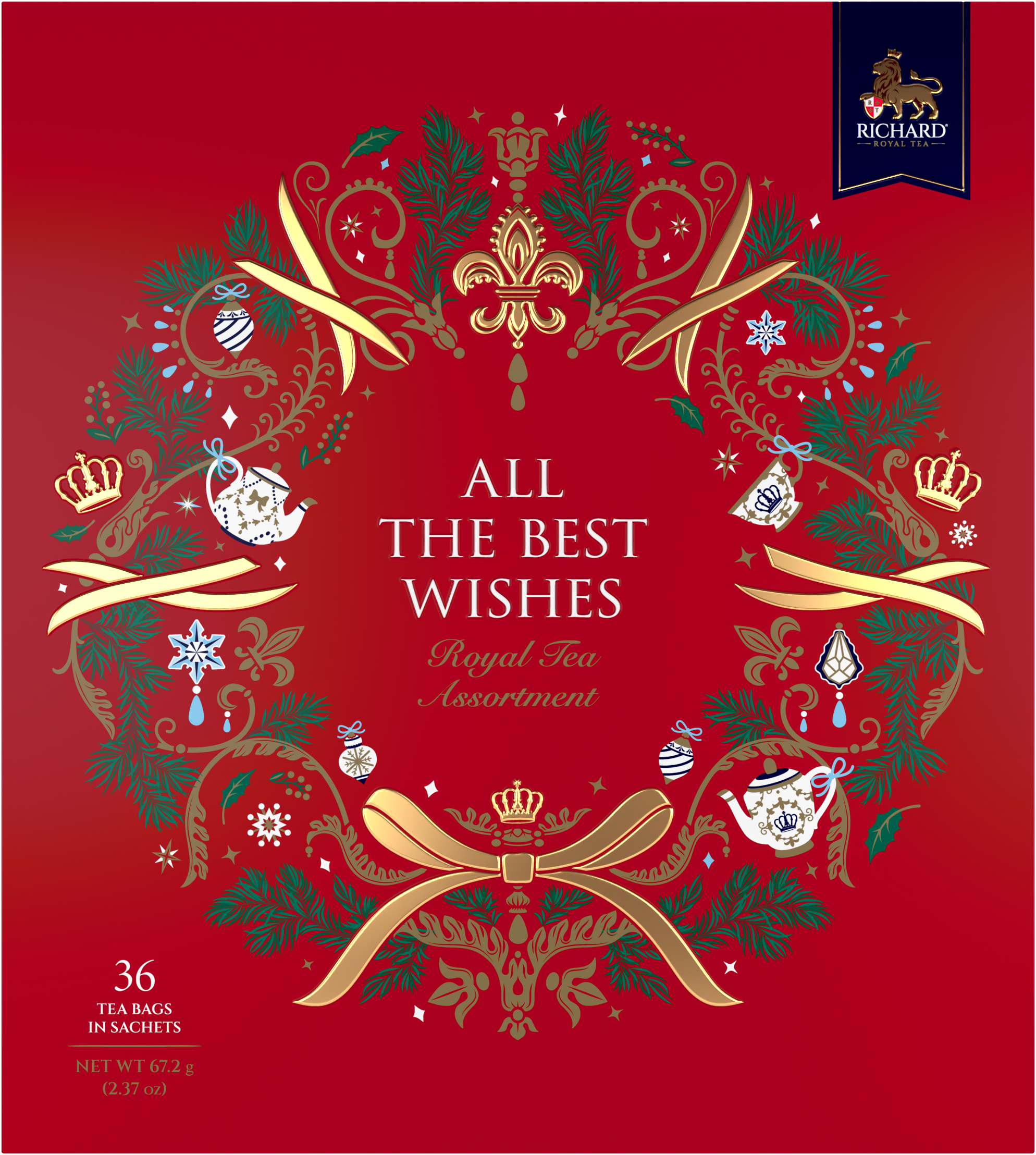 Richard Royal All The Best Wishes karácsonyi teaválogatás, 36 filteres Richard Tea