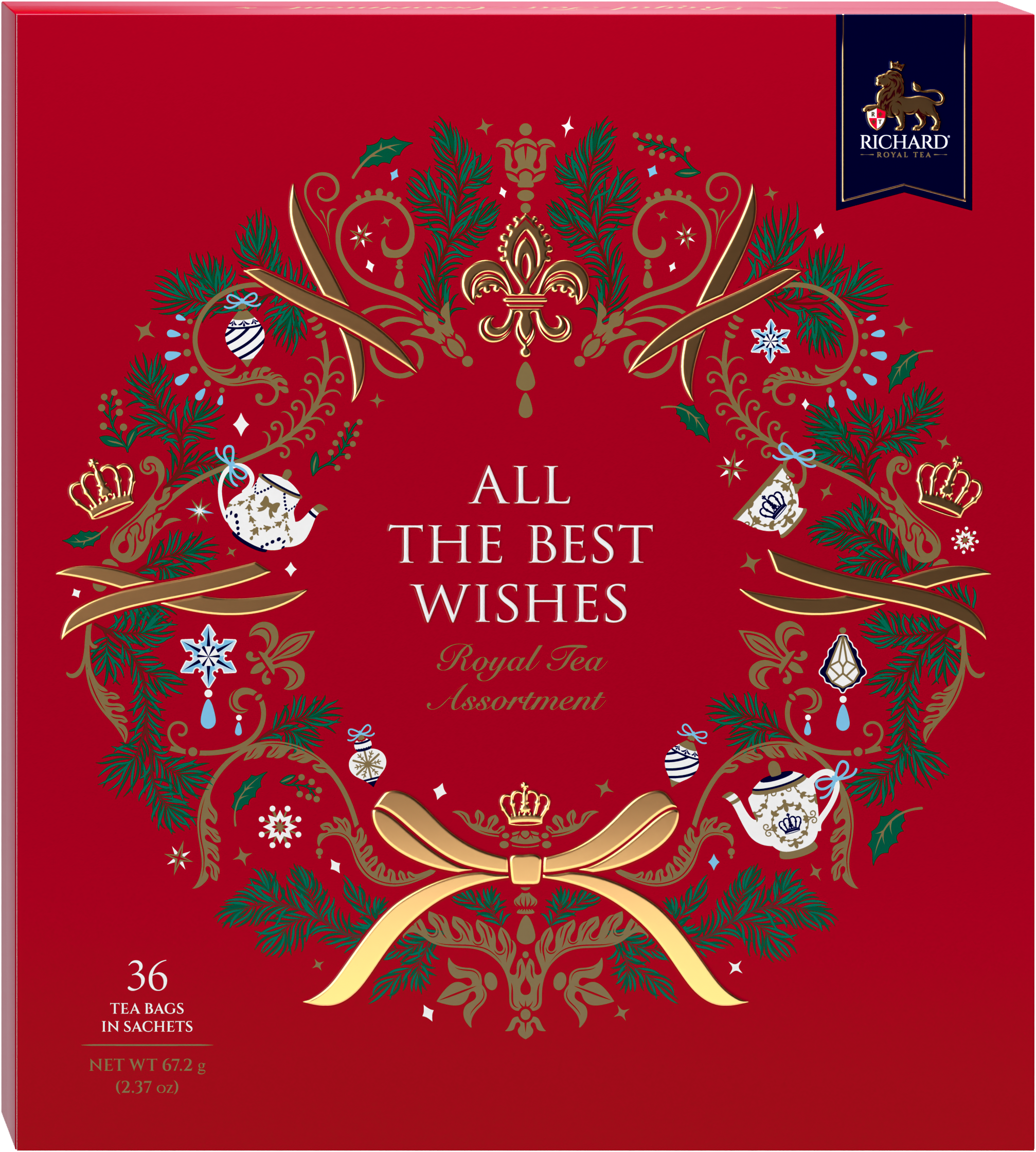 Richard Royal All The Best Wishes karácsonyi teaválogatás, 36 filteres Richard Tea