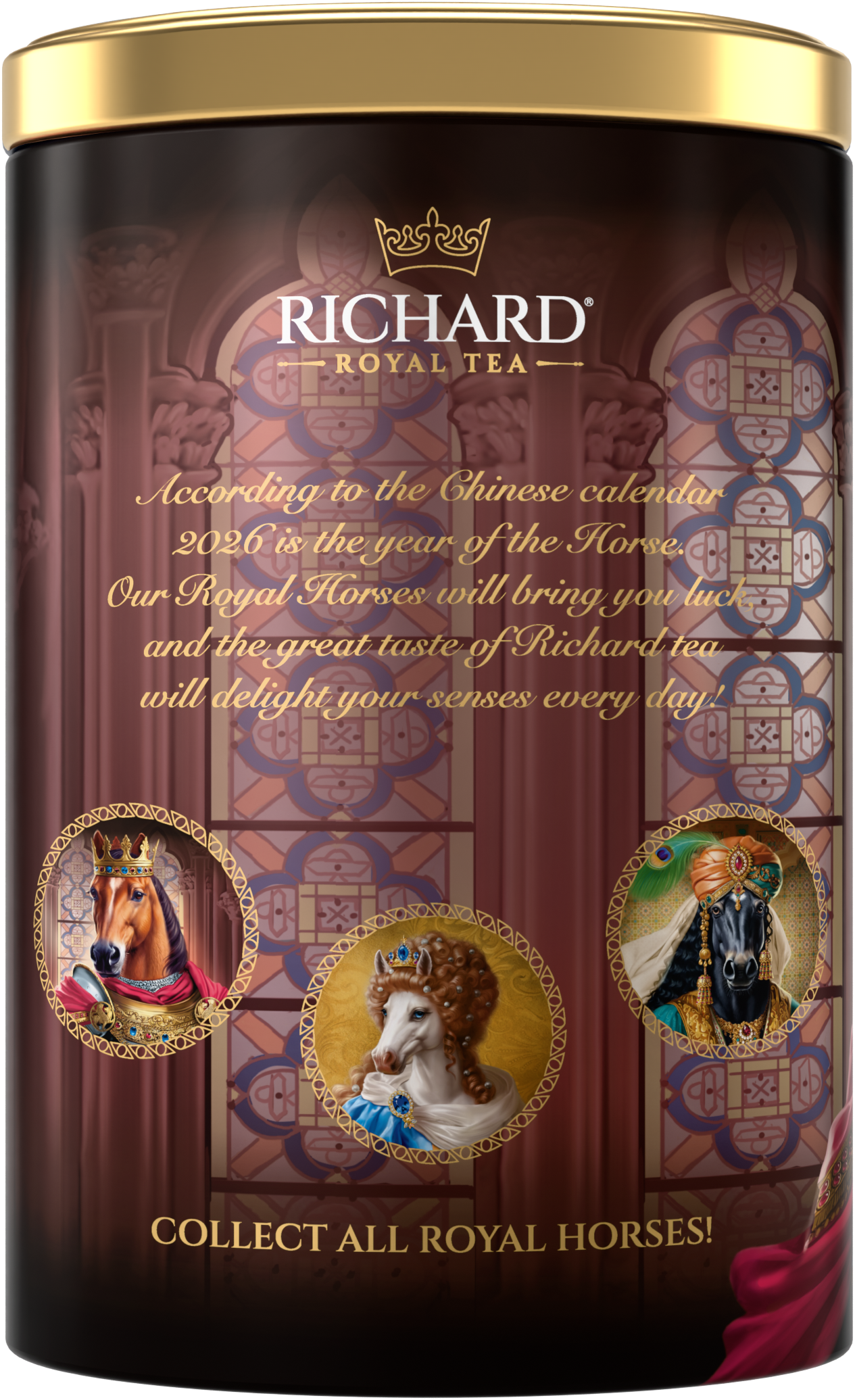 Richard Year of the Royal Horse, King, fekete szálas tea, 80g Richard Royal Tea