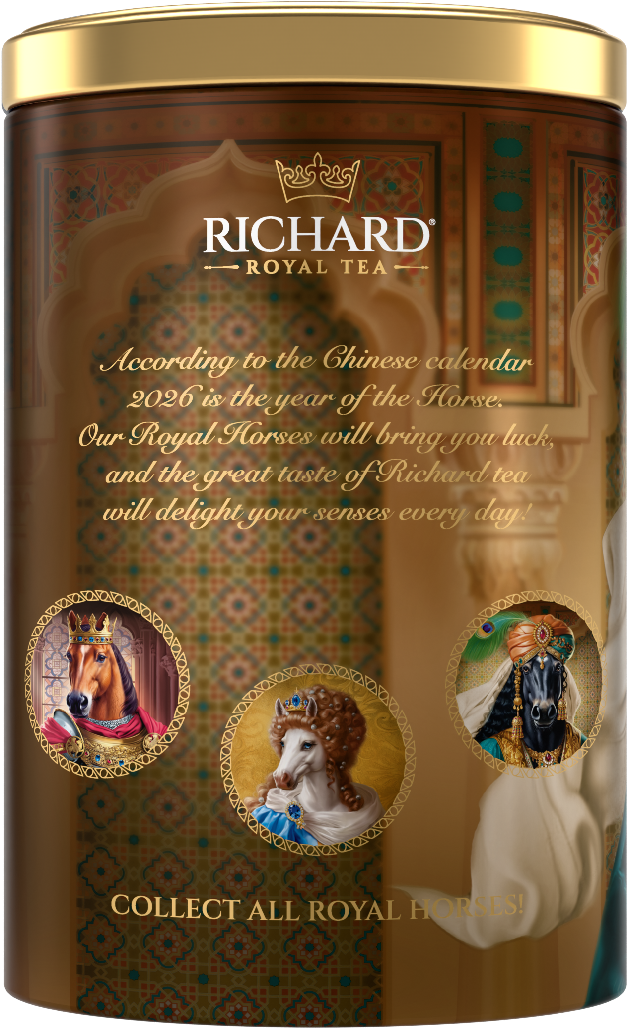 Richard Year of the Royal Horse, Prince, fekete szálas tea, 80g Richard Royal Tea