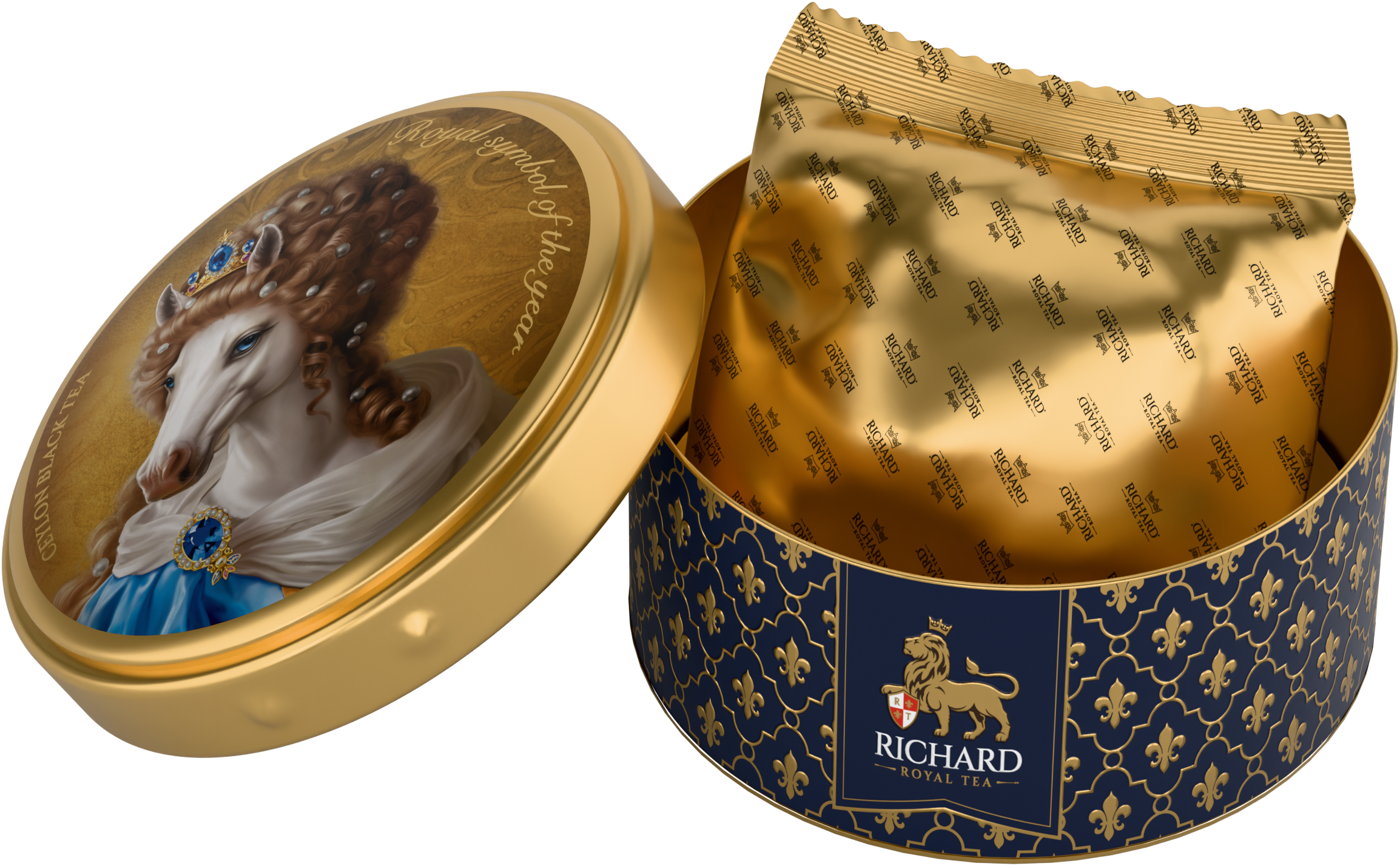 Richard Year of the Royal Horse, Queen, fekete szálas tea, 40g Richard Royal Tea