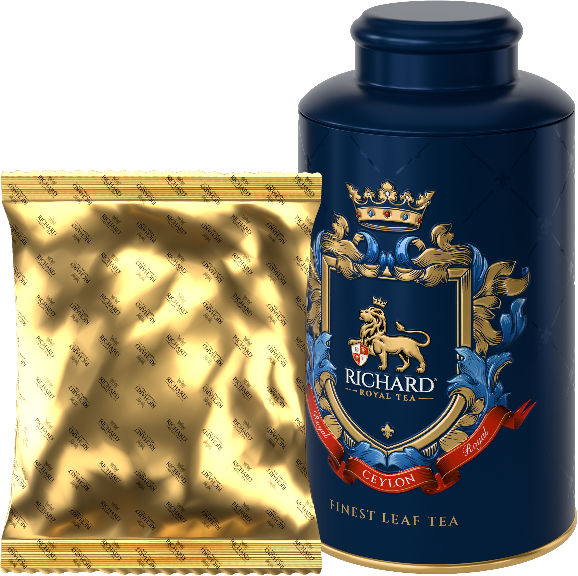 Richard Royal Ceylon, prémium fémdobozos szálas tea, 180g Richard Royal Tea