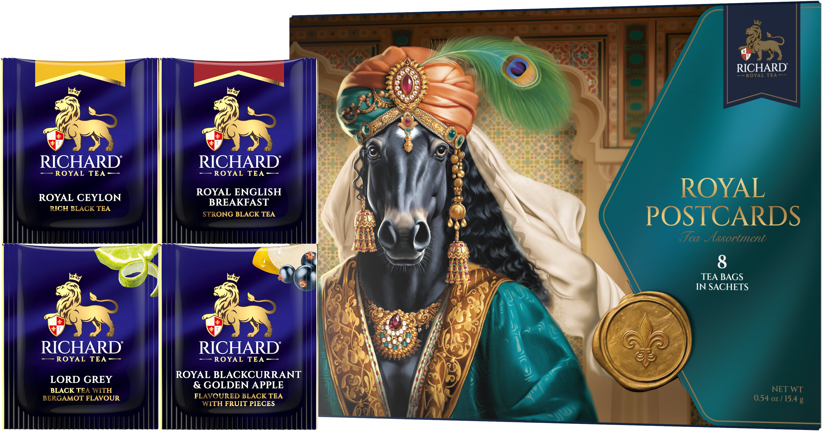 Richard Year of the Royal Horse, Prince, boríték teaválogatás, 15,4g Richard Royal Tea