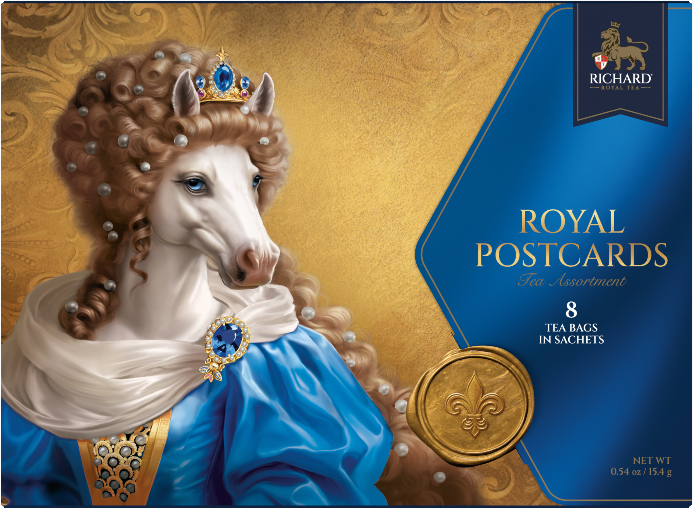 Richard Year of the Royal Horse, Queen, boríték teaválogatás, 15,4g Richard Royal Tea