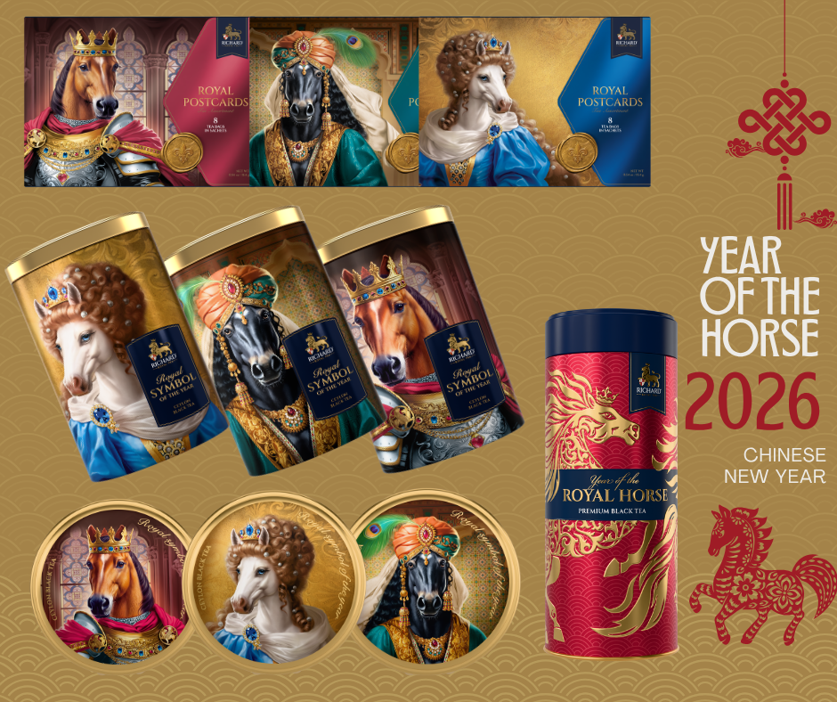 Richard Year of the Royal Horse, TELJES SZETT, Limitált darabszám! Richard Royal Tea