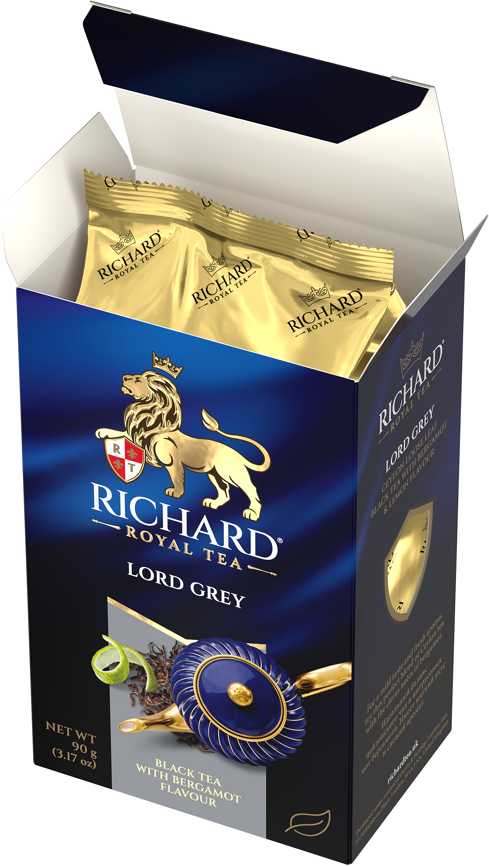Richard Lord Grey fekete, ízesített, szálas tea, 90g Richard Tea