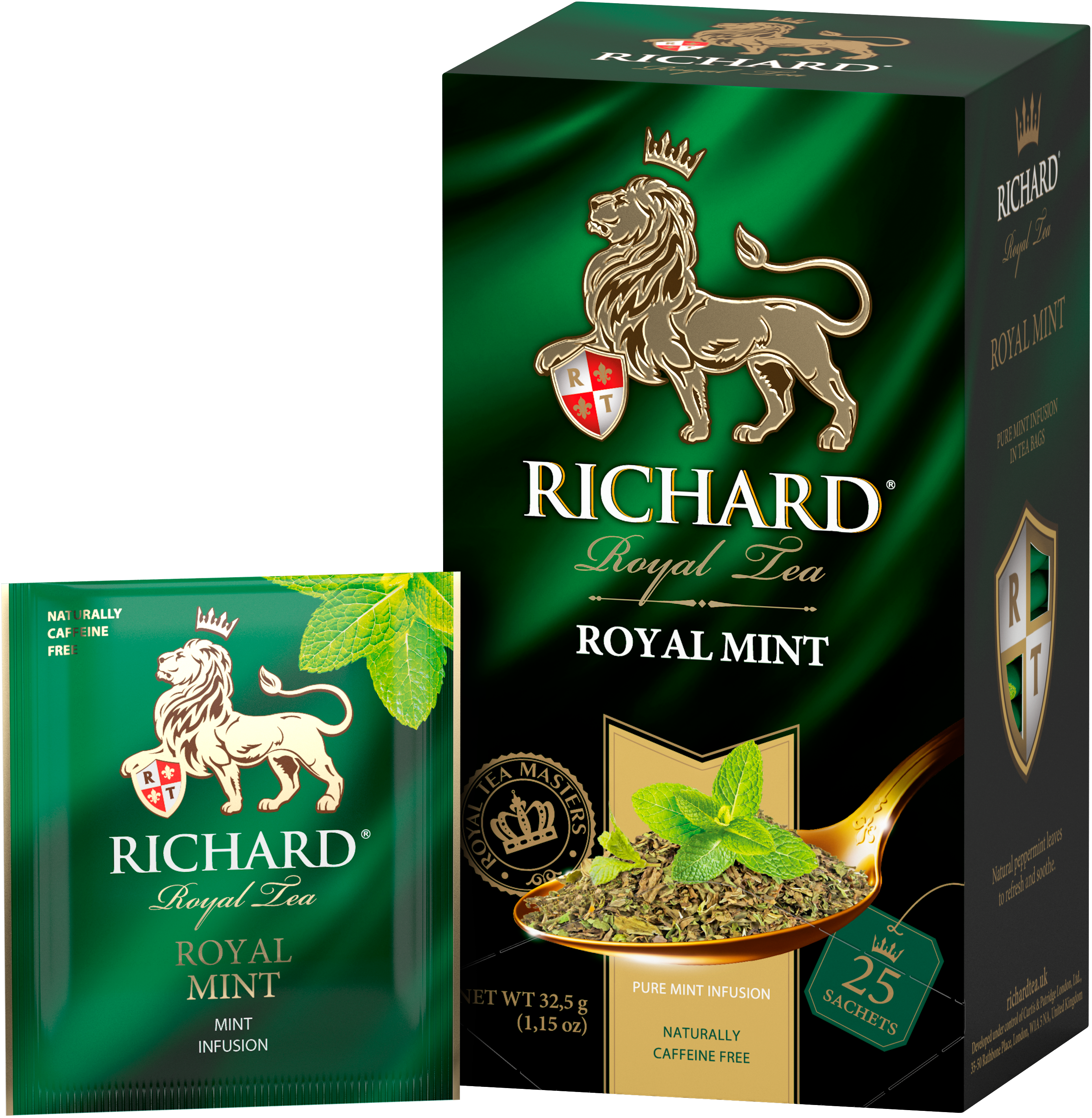 Richard Royal Menta, natur menta kivonat, filteres, 32,5g - RichardTeavn - vásároljon a 899.00 Ft