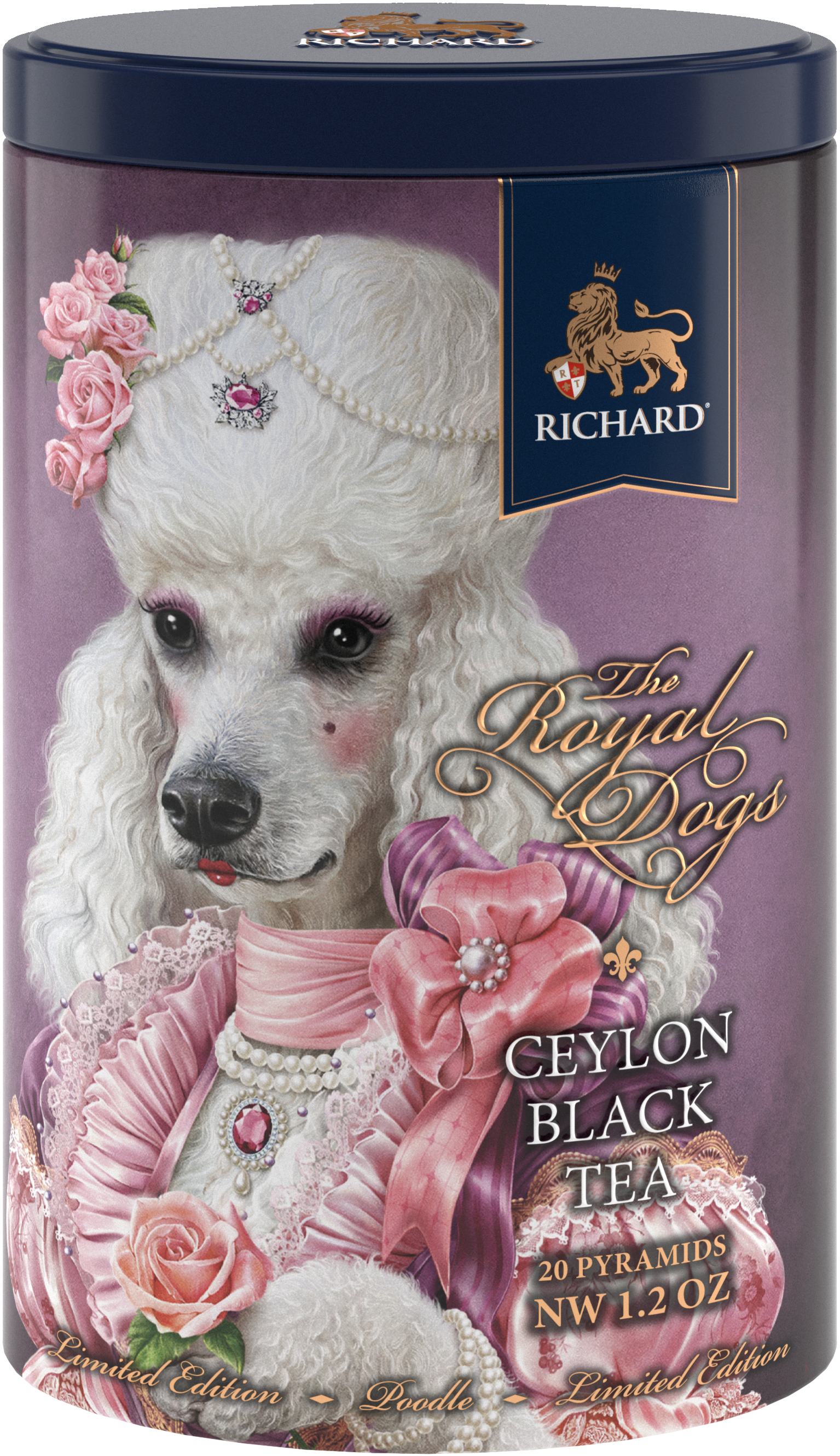 Richard Royal kutyák, fekete tea, 34g, 20 piramis-filter, Uszkár - RichardTeavn - vásároljon a 2990.00 Ft