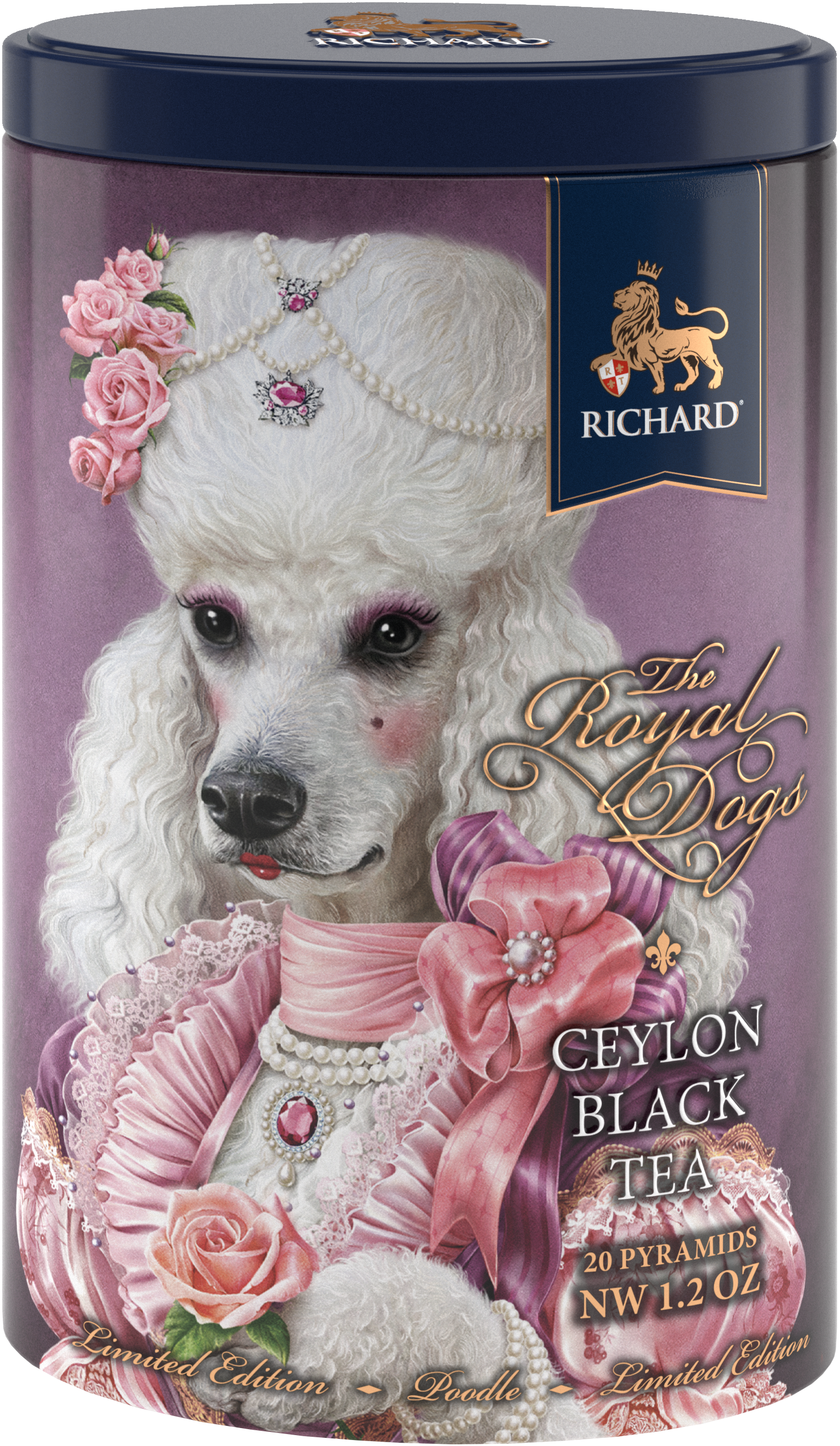 Richard Royal kutyák, fekete tea, 34g, 20 piramis-filter, Uszkár - RichardTeavn - vásároljon a 2990.00 Ft