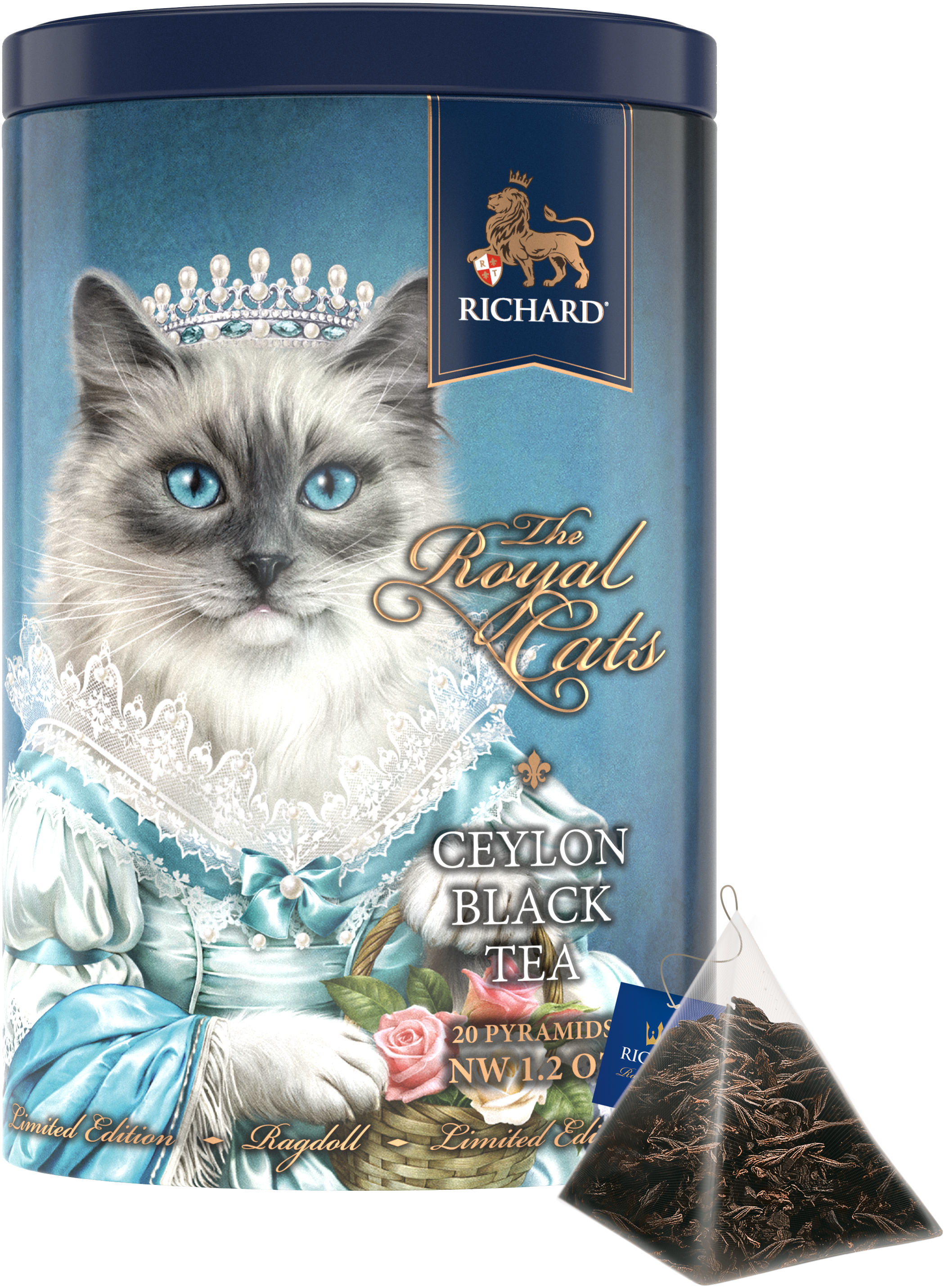 Richard Royal Macskák, fekete tea, 20 piramis filterben, 34g Ragdoll - RichardTeavn - vásároljon a 2990.00 Ft