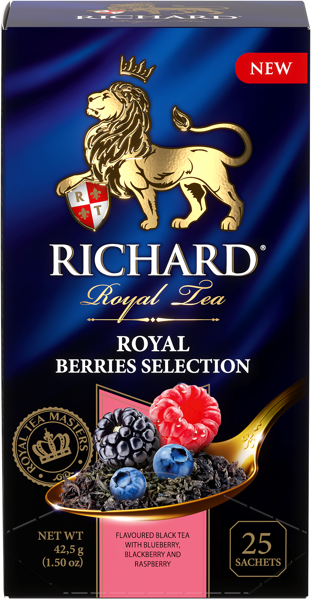 Richard Royal Vegyes bogyósgyümölcsök, ízesített fekete tea, 25 filter x 1,7g
