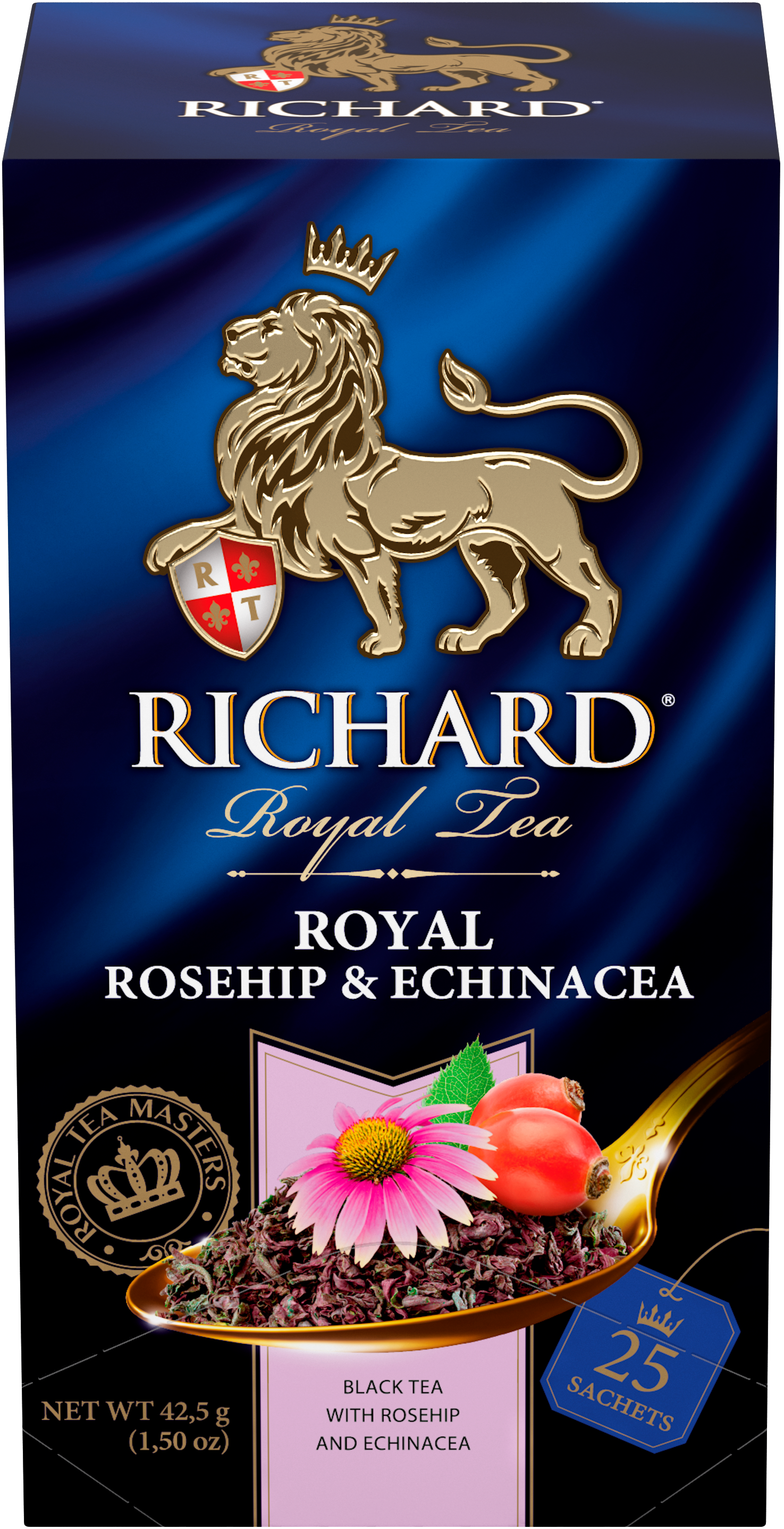 Richard Royal Csipkebogyó&Echinacea, ízesített fekete tea, filteres, 42,5g - RichardTeavn - vásároljon a 899.00 Ft