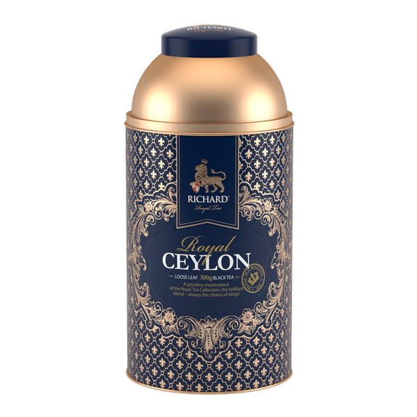 Richard tea "Royal Ceylon", fekete tea, szálas, 300g, "Classic" fémdoboz - RichardTeavn - vásároljon a 6990.00 Ft