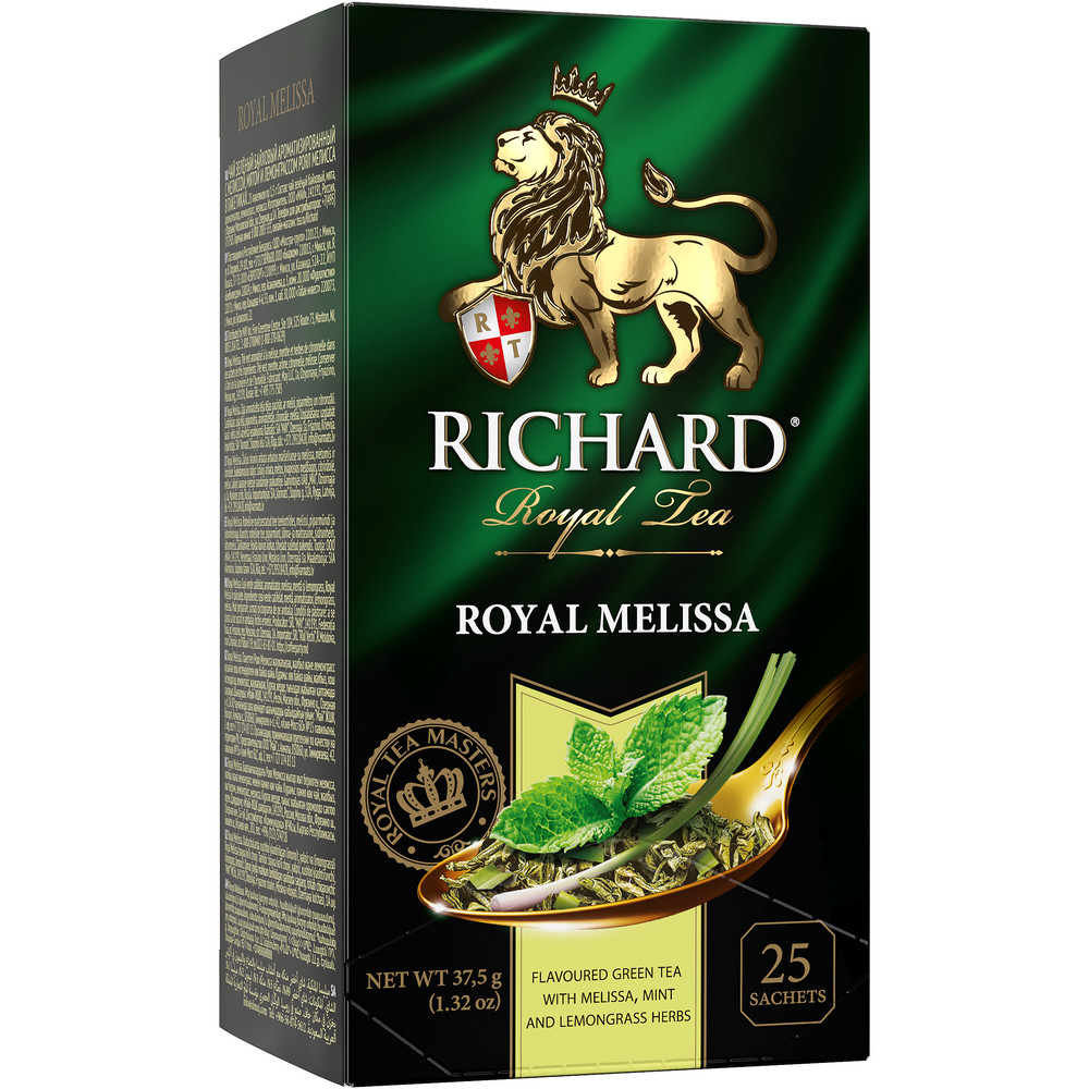 Richard Royal Melissa ízesített zöld tea, filteres, 25x1,5g