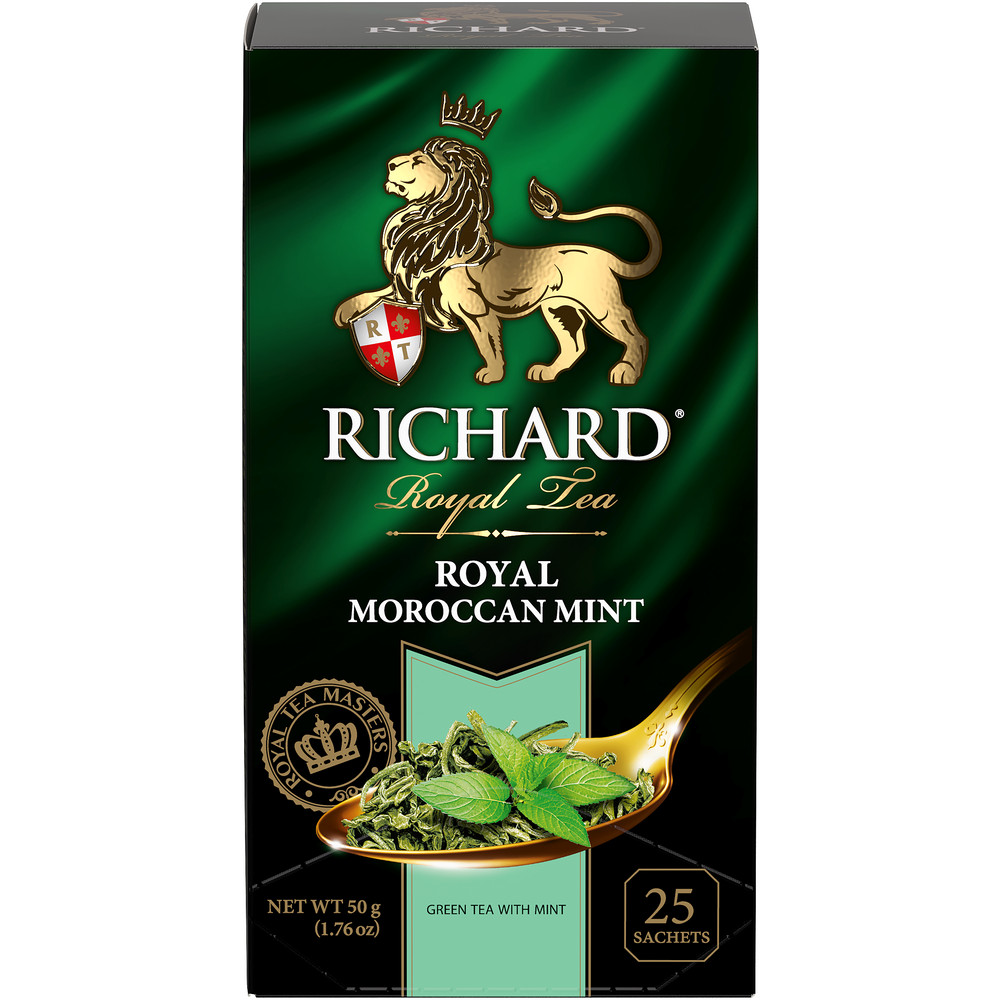 Richard Royal Marokkói Menta ízesített zöld tea, filteres, 25x2g