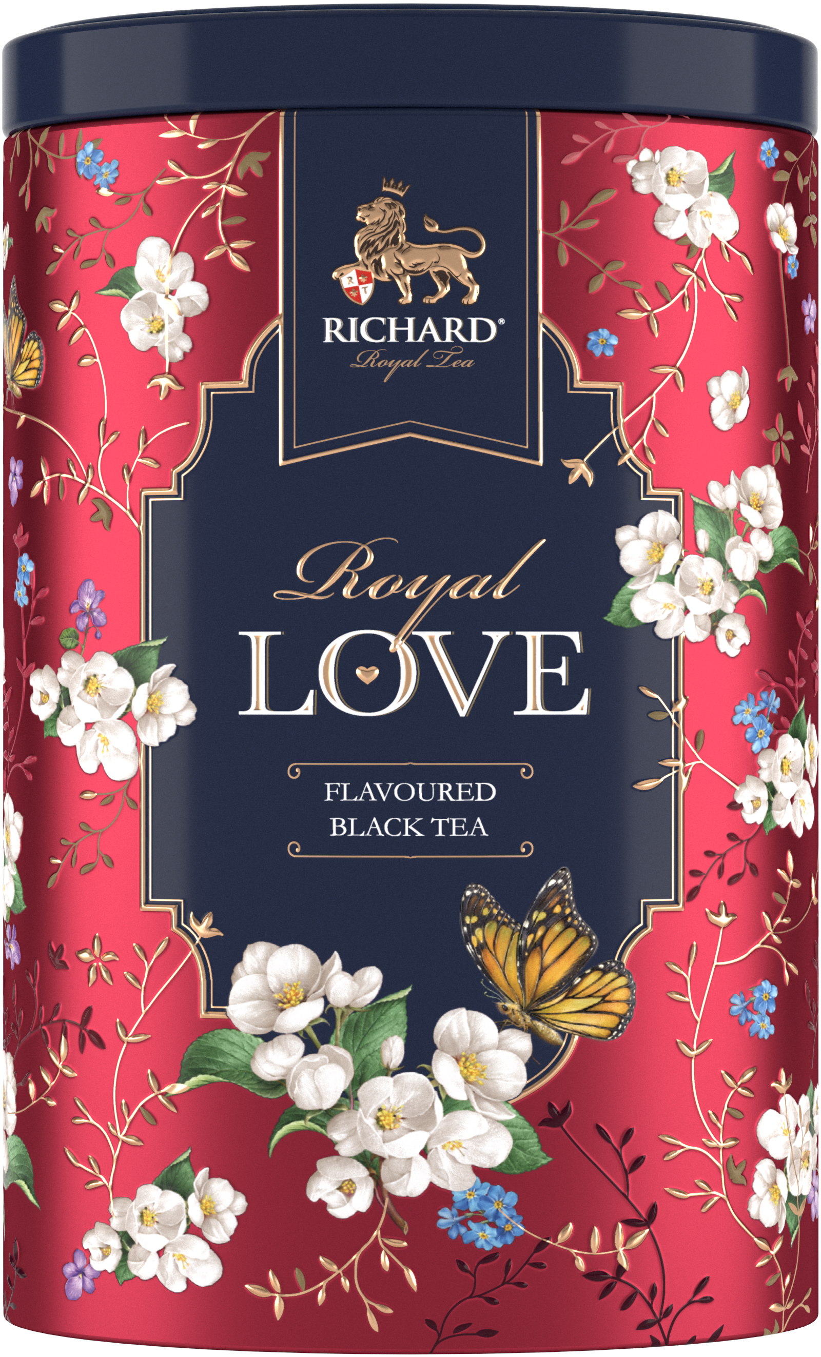 Royal Szerelem ízesített fekete tea, szálas, 80g RED fémdobozban - RichardTeavn - vásároljon a 2990.00 Ft
