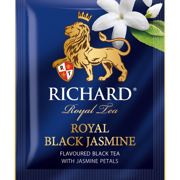 Richard Royal Fekete Jázmin, ízesített fekete tea, filteres, 25x1,8g - RichardTeavn - vásároljon a 899.00 Ft