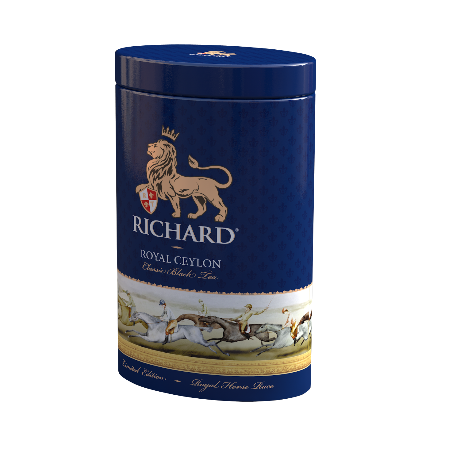 Royal Ceylon fekete tea, szálas, 80g, Lóverseny -fémdoboz - RichardTeavn - vásároljon a 2690.00 Ft