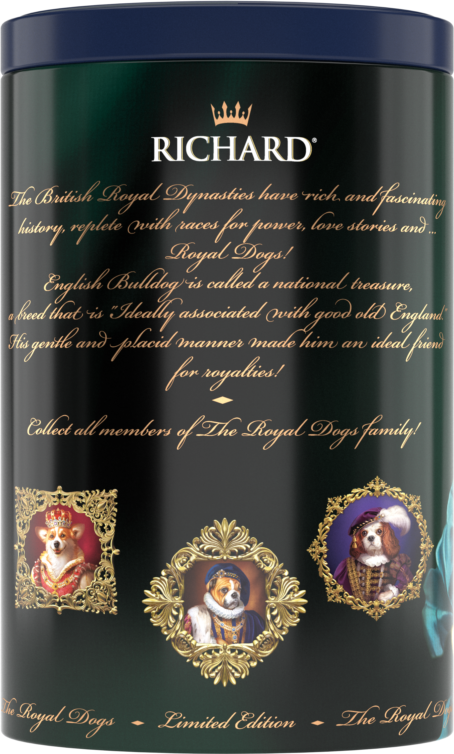 Richard Royal Kutyák, fekete tea, 34g, 20 piramis-filter, fémdoboz, Yorkie - RichardTeavn - vásároljon a 2990.00 Ft