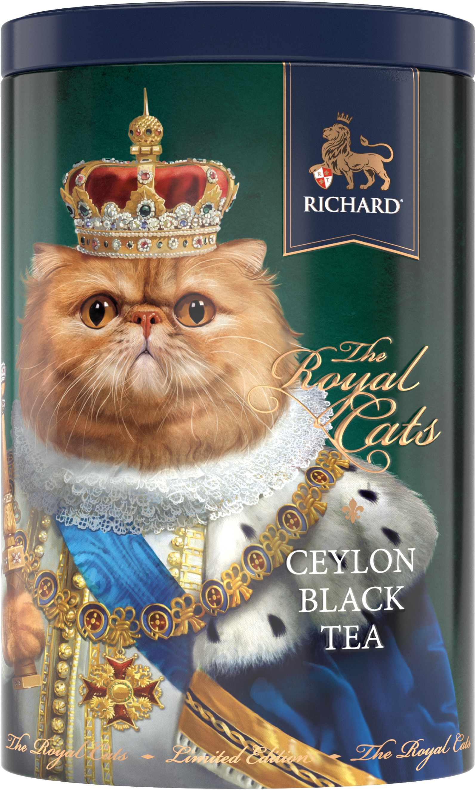 Richard Royal Macska, fekete tea, 34g, piramis-filterben, fémdoboz, Perzsa Vörös macska - RichardTeavn - vásároljon a 2990.00 Ft
