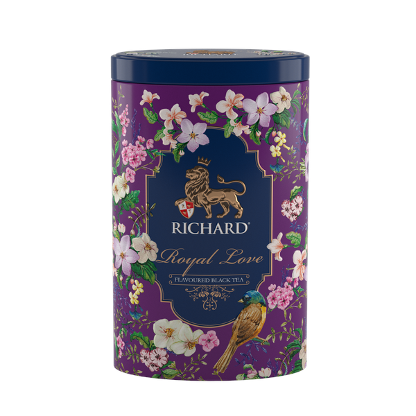 Royal Szerelem ízesített fekete tea, szálas, 80g, LILA fémdoboz - RichardTeavn - vásároljon a 2690.00 Ft
