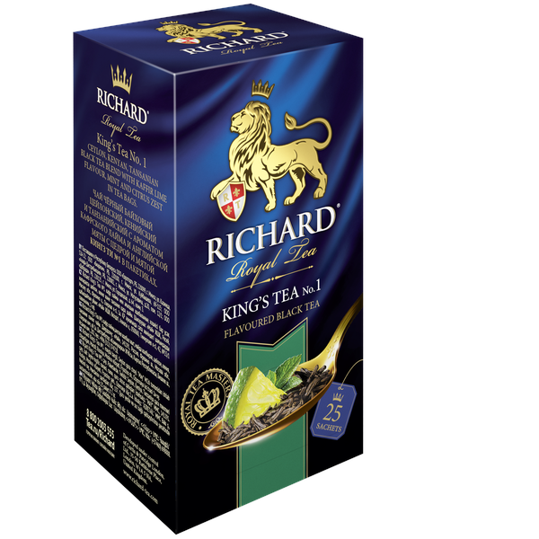 A Király teája №1 fekete, ízesített filteres tea, 25x2g - RichardTeavn - vásároljon a 899.00 Ft