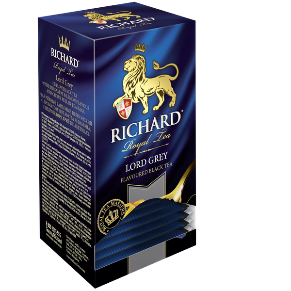Lord Grey fekete, ízesített, filteres tea 25x2g - RichardTeavn - vásároljon a 899.00 Ft