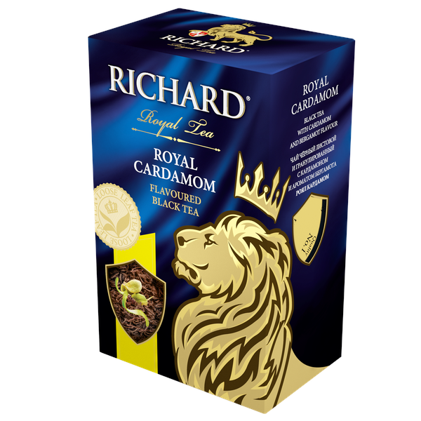 Royal Kardamom fekete, ízesített, szálas tea, 90g - RichardTeavn - vásároljon a 990.00 Ft
