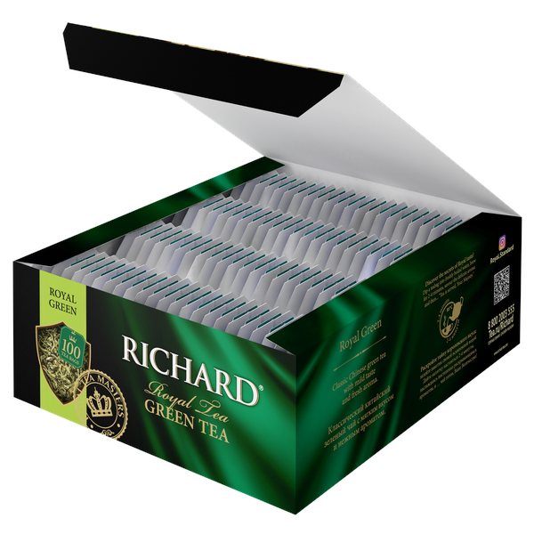 Richard Zöld, zöld tea, filteres, 100x2g - RichardTeavn - vásároljon a 2190.00 Ft