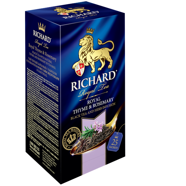 Royal Kakukkfű&Rozmaring ízesített fekete tea, filteres, 25x2g - RichardTeavn - vásároljon a 899.00 Ft